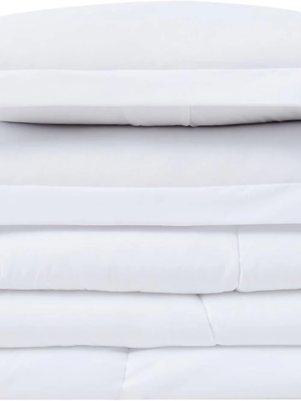 Truly Calm Comforter Set White Polyester 3-Piece Full/Queen Comforter Set, Solid